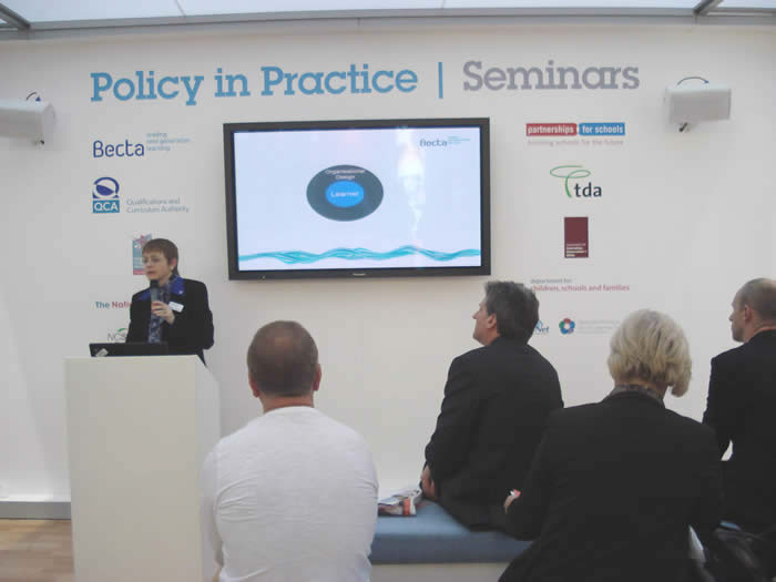 The Policy in Practice seminar area at BETT 2008